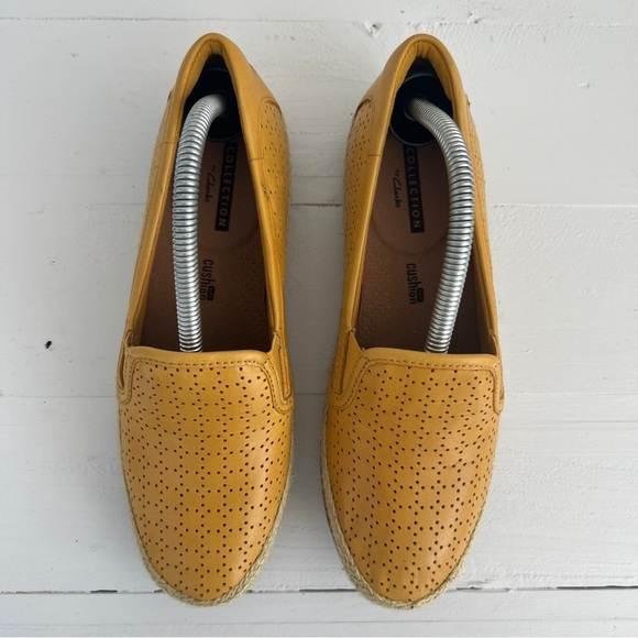 Clarks Collection Yellow Slip On Espadrilles Women's 5.5 M Flats 261344764030 - Picture 3 of 9